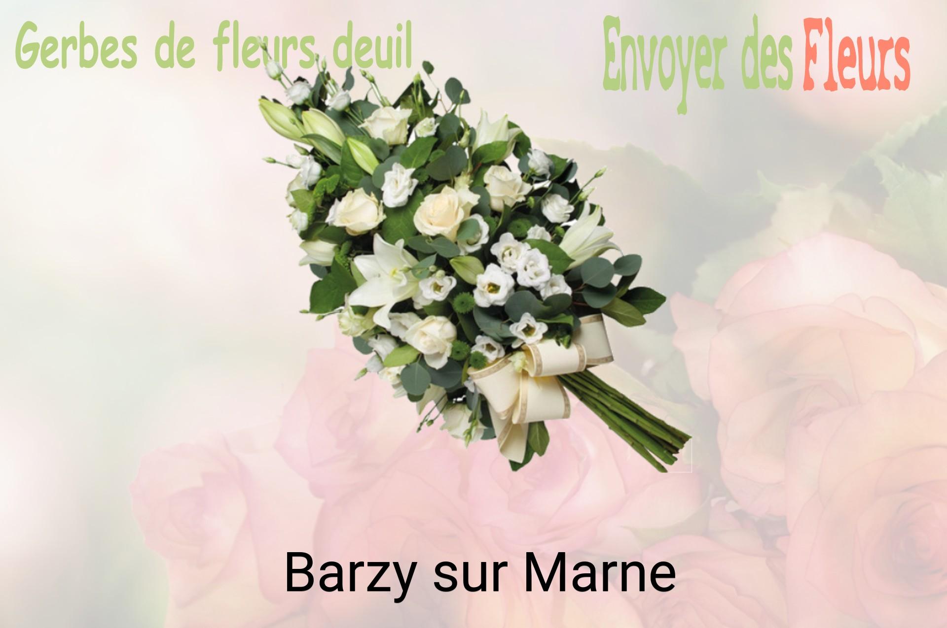 Gerbe de fleurs de deuil livrée à Barzy-sur-Marne
